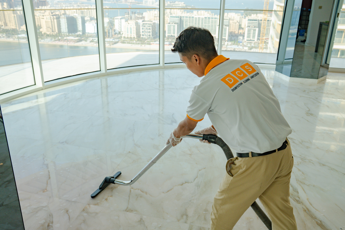 DMAIDS team preparing a new UAE home for move-in